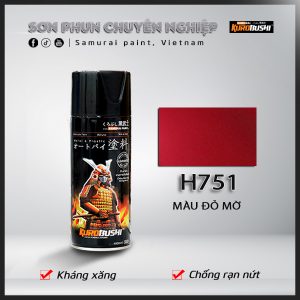 H751*-màu đỏ mờ