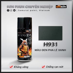 H931*- màu đen pha lê xanh